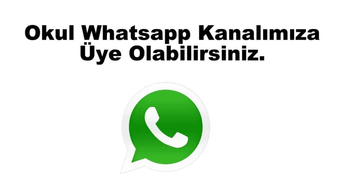 Okul Whatsapp Kanalımıza Üye Olabilirsiniz